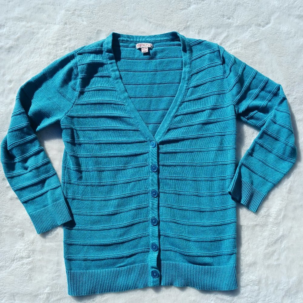 Merona Cardigan Size XS/TP Turquoise
